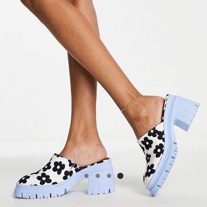 ASOS Flower chunky Mule